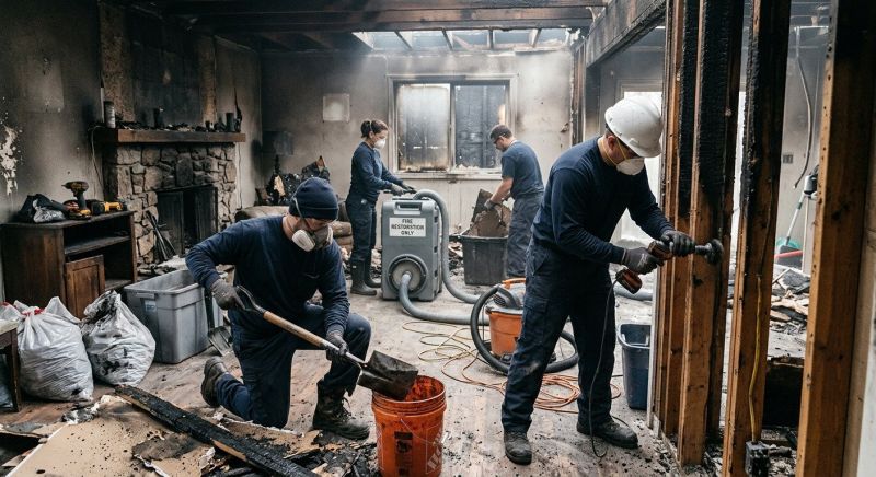 Fire Damage Cleanup in Sonoma County, CA